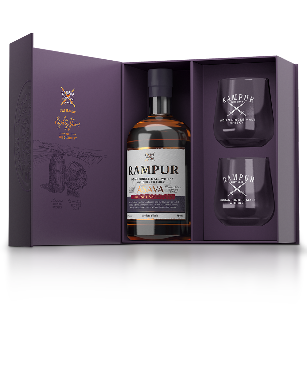 Rampur Indian Single Malt Whisky Avasa Gift 750ml