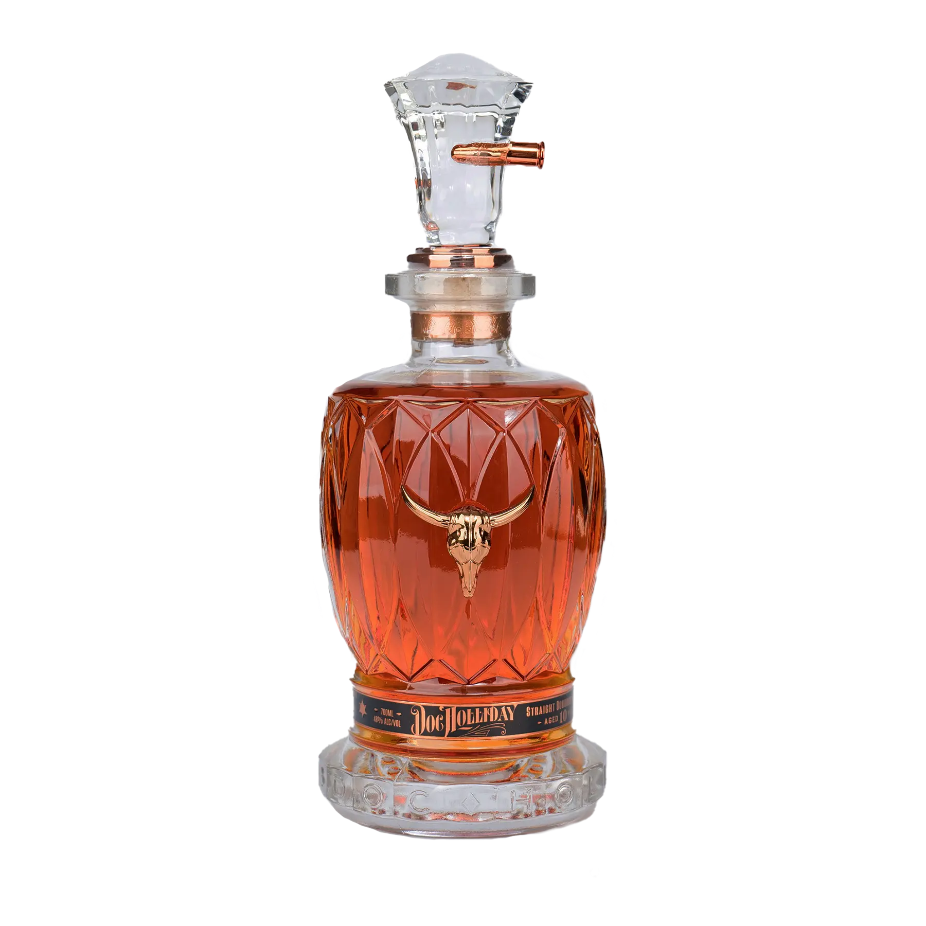 Doc Holliday 10 Years Old With Revolver Bourbon Whiskey 700ml