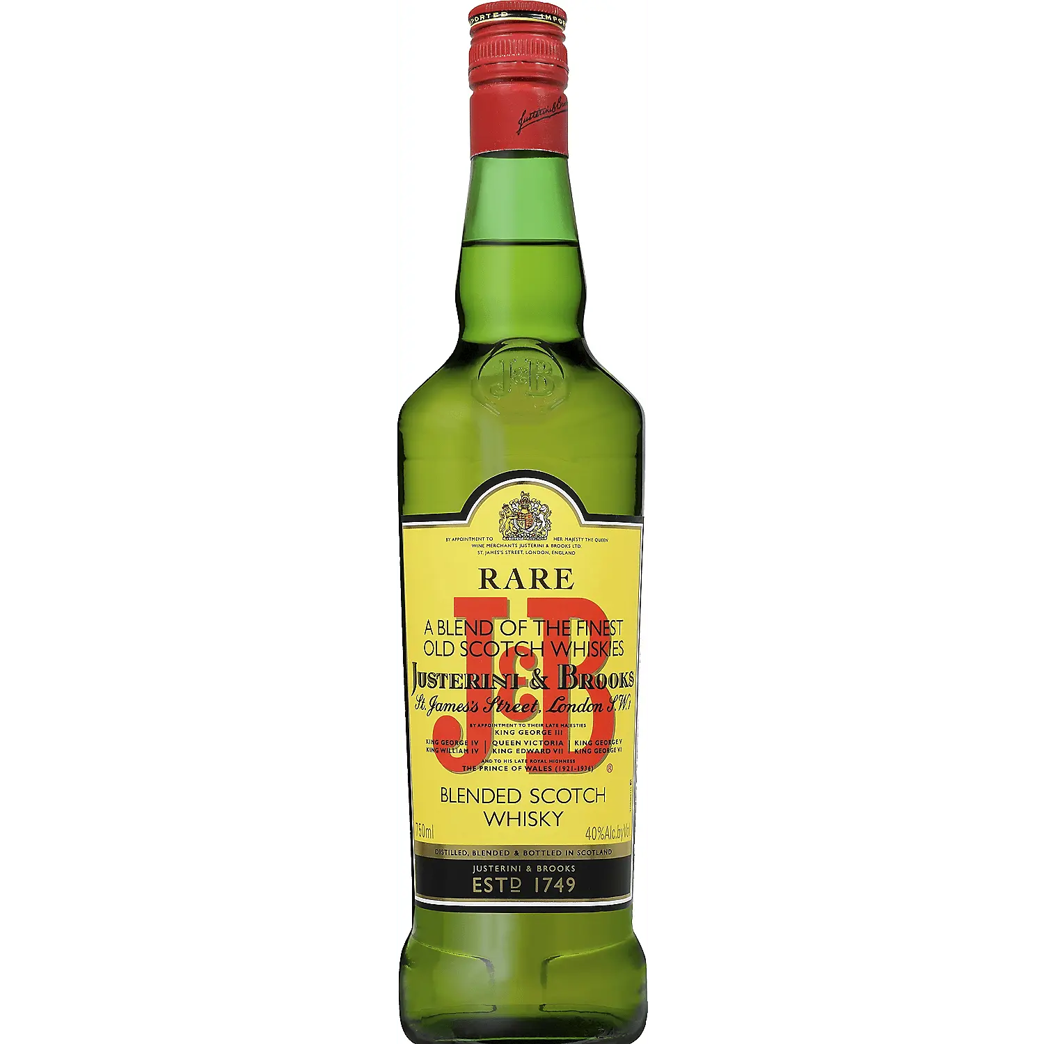 J&B Blended Scotch Rare 80 750ml J&B
