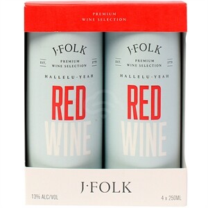 J.FOLK RED WINE 4X250ml