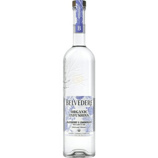 Belvedere Organic Infusions Blackberry & Lemongrass Vodka 750Ml