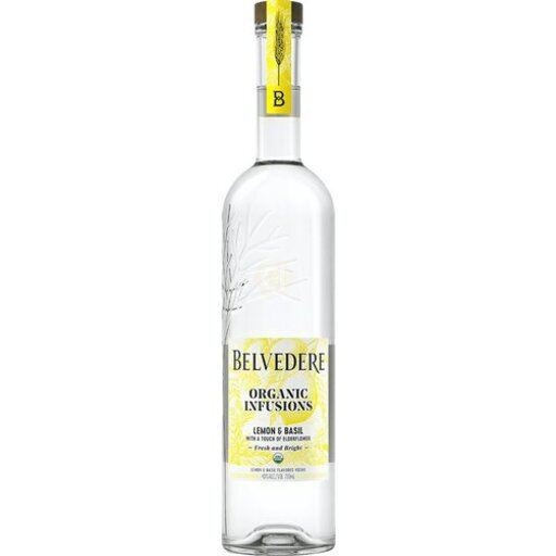 Belvedere Organic Infusions Lemon & Basil Vodka 750Ml