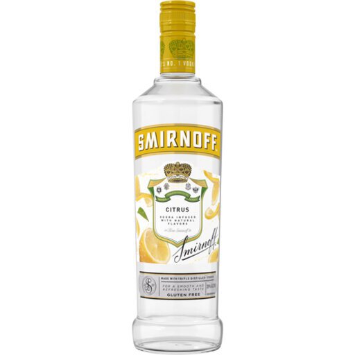 Smirnoff Citrus Vodka 750Ml